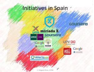 Initiatives in Spain MOOCs